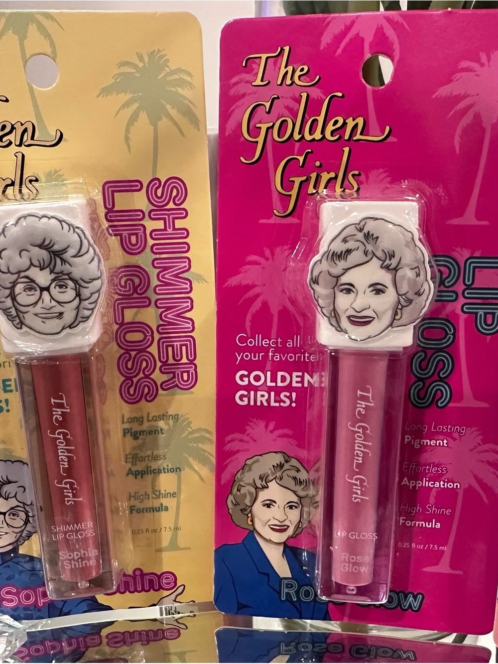 Golden Girls Complete 6pc Lip Gloss Set Sophia Rose Blanche Dorothy NWT Sealed